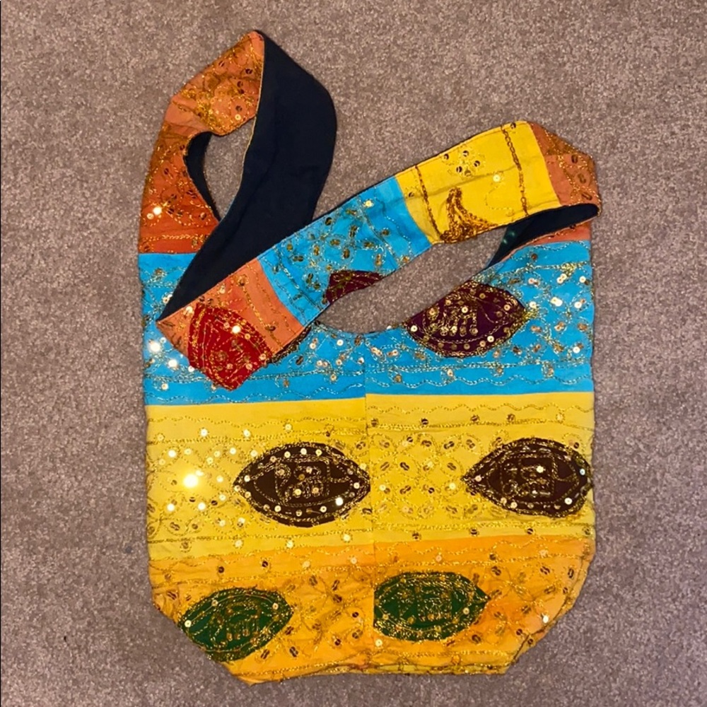 Indian Patchwork Hobo Shoulder Bag